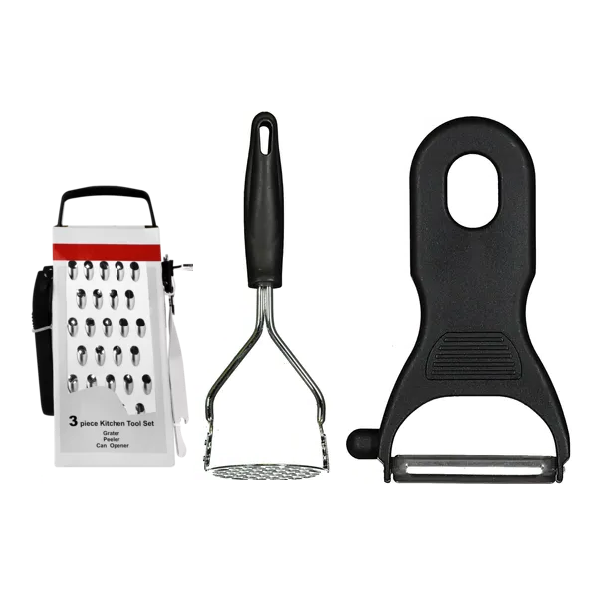 Silver Caimera 3 Piece Stainless Steel Kitchen Utensil Set
