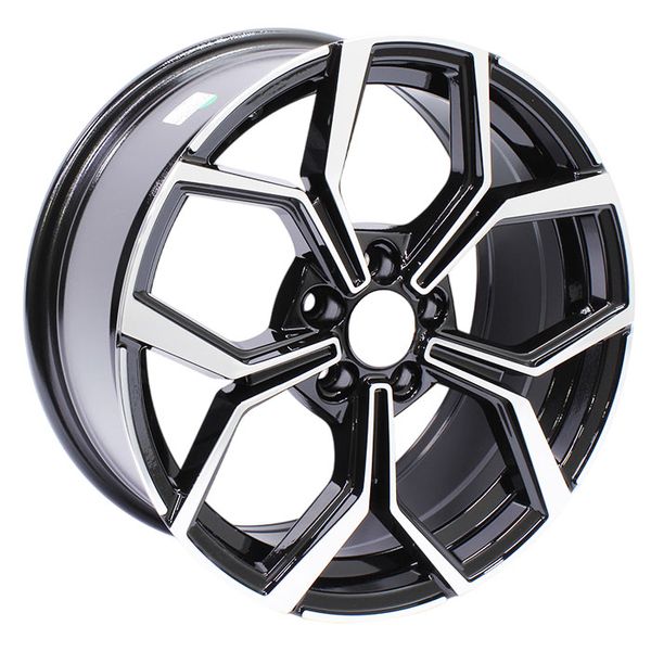 17" Rim - XS AV-51 5/100 Alloy Mag Wheels Black Machine Face - Set of 4