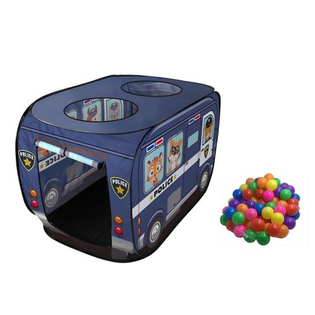 Police Car Truck Pop up Play Tent for Kids with 30 Balls Image