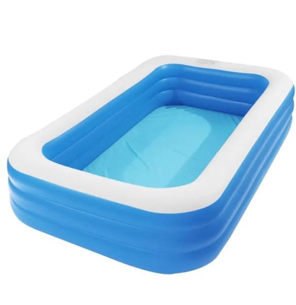 2.1m Durable Inflatable Family Paddling Pool for Outdoor Fun