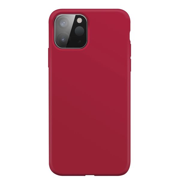 XQISIT Silicone Anti Bacterial Case for iPhone 12/12 Pro - Red