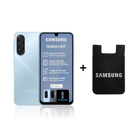 Samsung Galaxy A17 128GB LTE Dual Sim - Light Blue + Card Holder Image