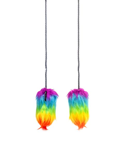 Fuzzy poi - rainbow