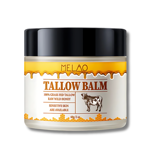 Grass-Fed Beef Tallow &amp; Honey Skin Balm: Premium All-Natural Tallow &amp; Honey