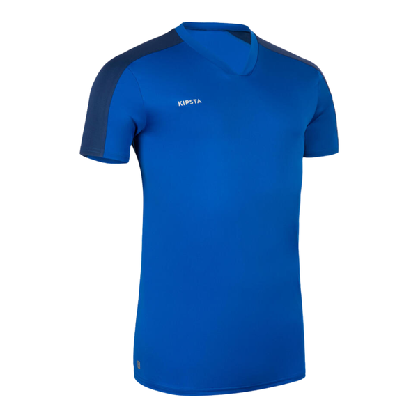 Kipsta Adult Short-Sleeved Football Shirt Essential - Blue