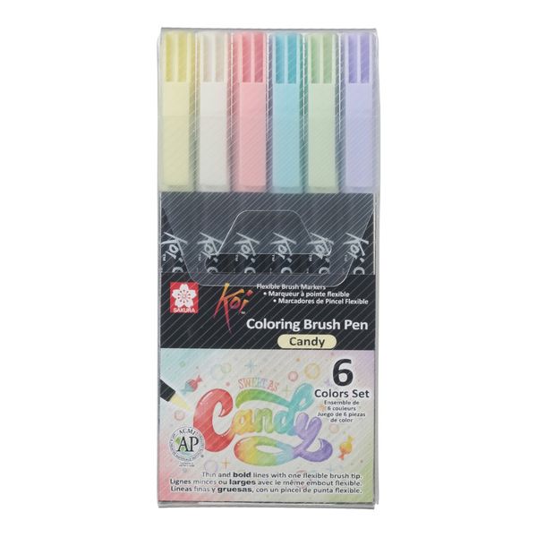 Sakura Koi Brush Pens Candy Colours set of 6