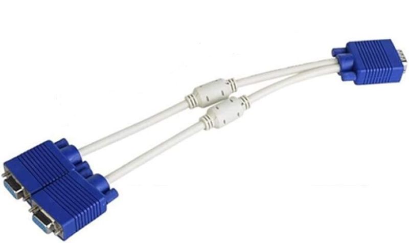 XF0560 VGA 1 To 2 Splitter Adapter Cable