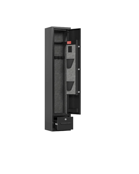 Iron Super Vault 6-Gun Safe Cabinet - Gun Safe with Inner Lock Box, Drawer