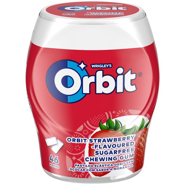 Orbit Chewing Gum Strawberry Flavoured (64g) 46 Pieces