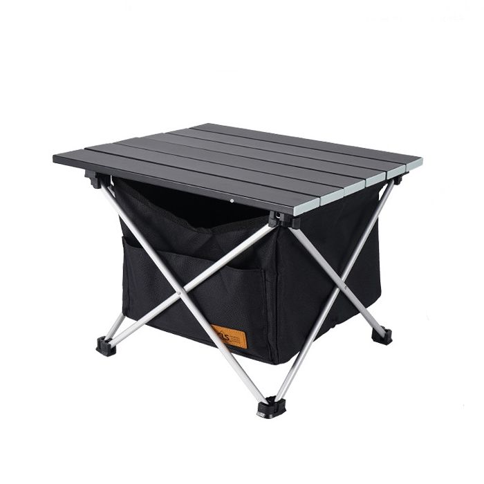 CLS Compact Camping Table with UnderTable Storage (Black) Shop Today