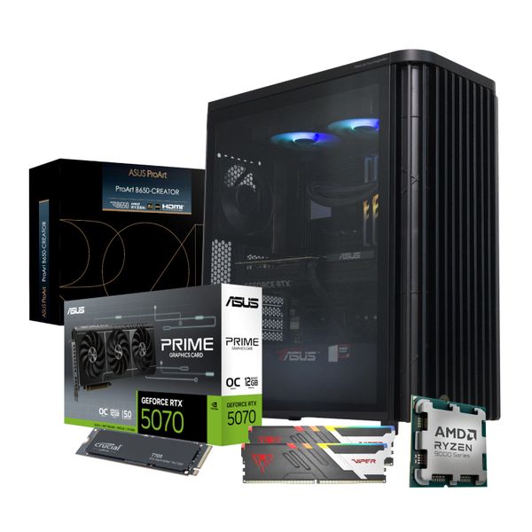 PCBUILDER 9900X MICHELANGELO RTX5070 32GB 1TB W11H Creator PC