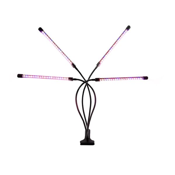 4 Heads Clip-On Grow Light for Indoor Plants 80 LEDs Plant Growing Lights