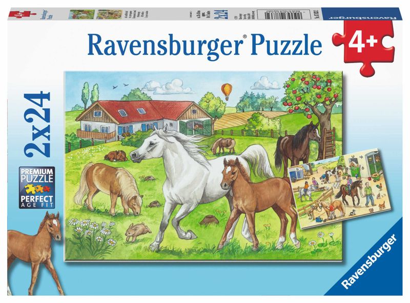 Ravensburger At the Stables - 2 x 24 Piece Puzzles