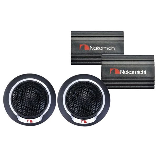 Nakamichi SP-T13 100 Watts Silver Dome Tweeters with Crossover Set