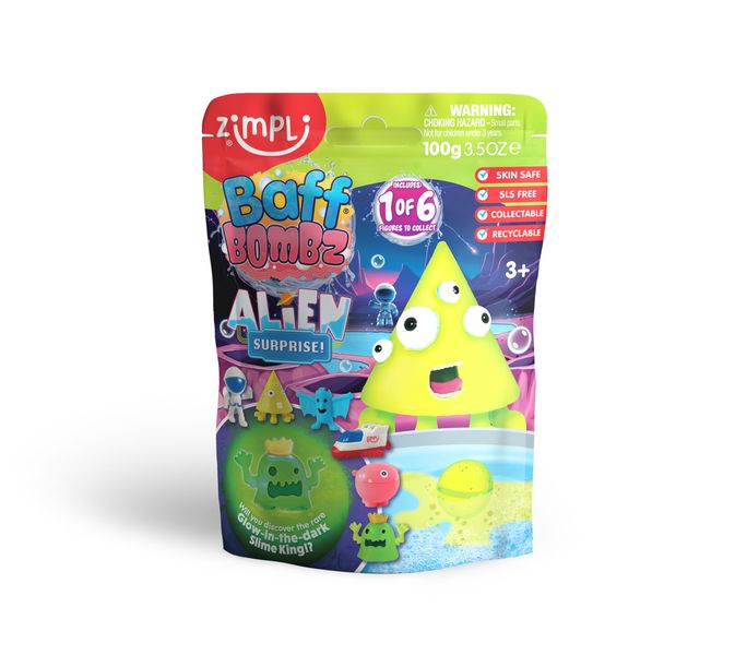 Zimpli Kids Baff Bombz Alien Surprise