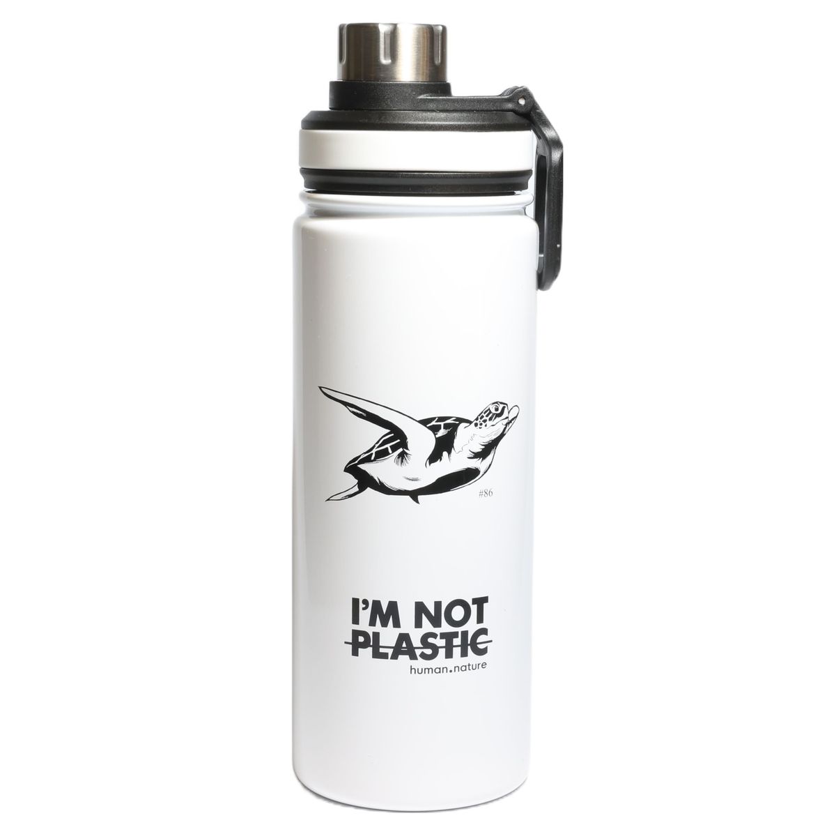 I'm Not Plastic Double Wall Stainless Steel Water Bottle - White | Shop ...