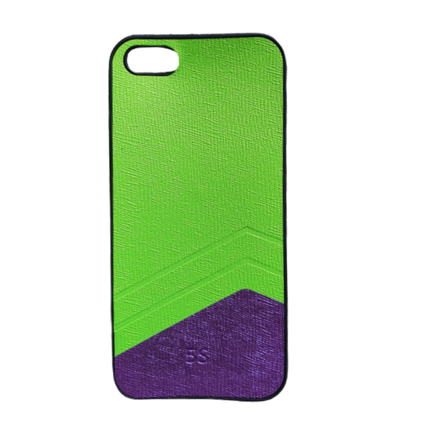 Phone Cover for iPhone 5S - Green/Purple