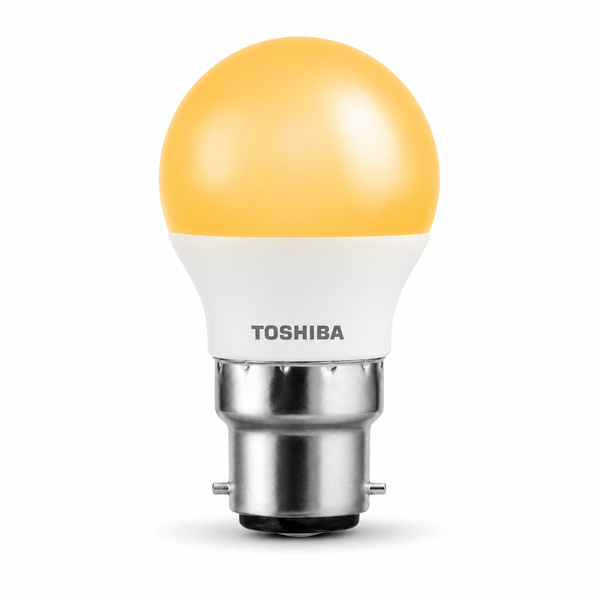 TOSHIBA B22 G45 Golfball LED Light Bulb 3W Warm White 3000K - 100pcs