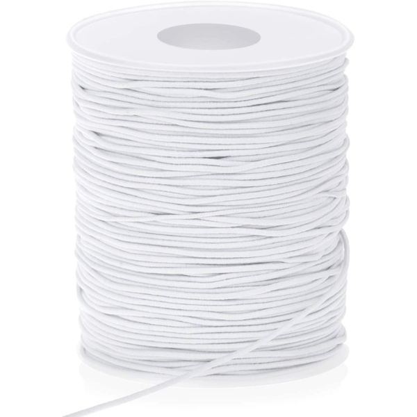 White Bracelets Elastic Cord - 25m