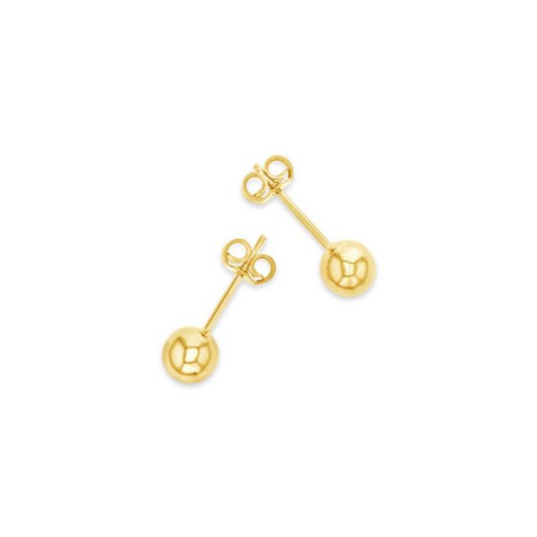 Broadway Jewellers - 9ct Yellow Gold Full Ball Stud Earrings