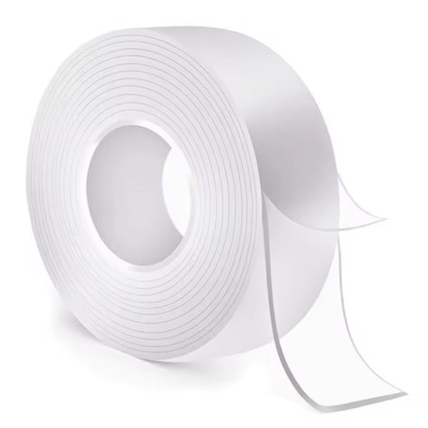 5m CrystalGrip Double-Sided Clear Tape Strong Waterproof Adhesive Roll