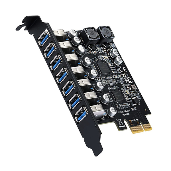 USB 3.2 Pci Express Adapter Pci E to 7 Ports USB3 Gen1 Expansion Card