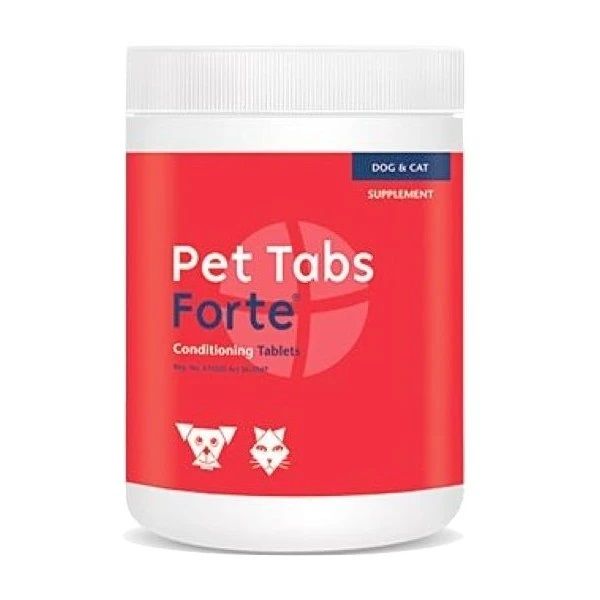 Pet Tabs Forte 60 tablets -Multivitamin,Liver &amp; Cheese,Dogs &amp;Cats,Nutrition