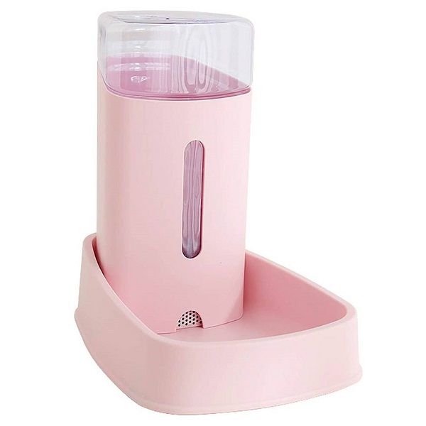 Pet Automatic Water Dispenser for Cats and Dogs - Pink / White