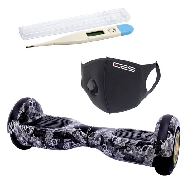 Self Balance Scooter 6.5" Hoverboard-LED-Bluetooth-ERS Mask-Skulls &amp; Roses