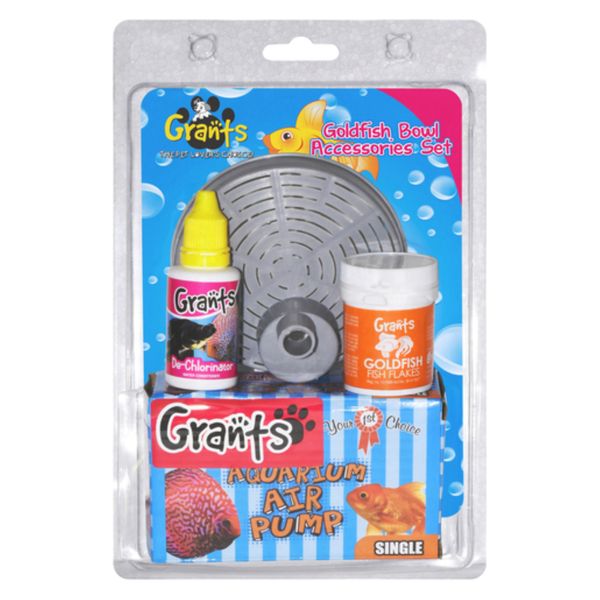 2 x Grants Goldfish Bowl Accessories Set