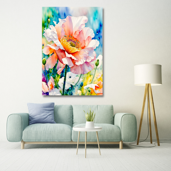 Canvas Wall Art - Fantasy Flower Artwork
