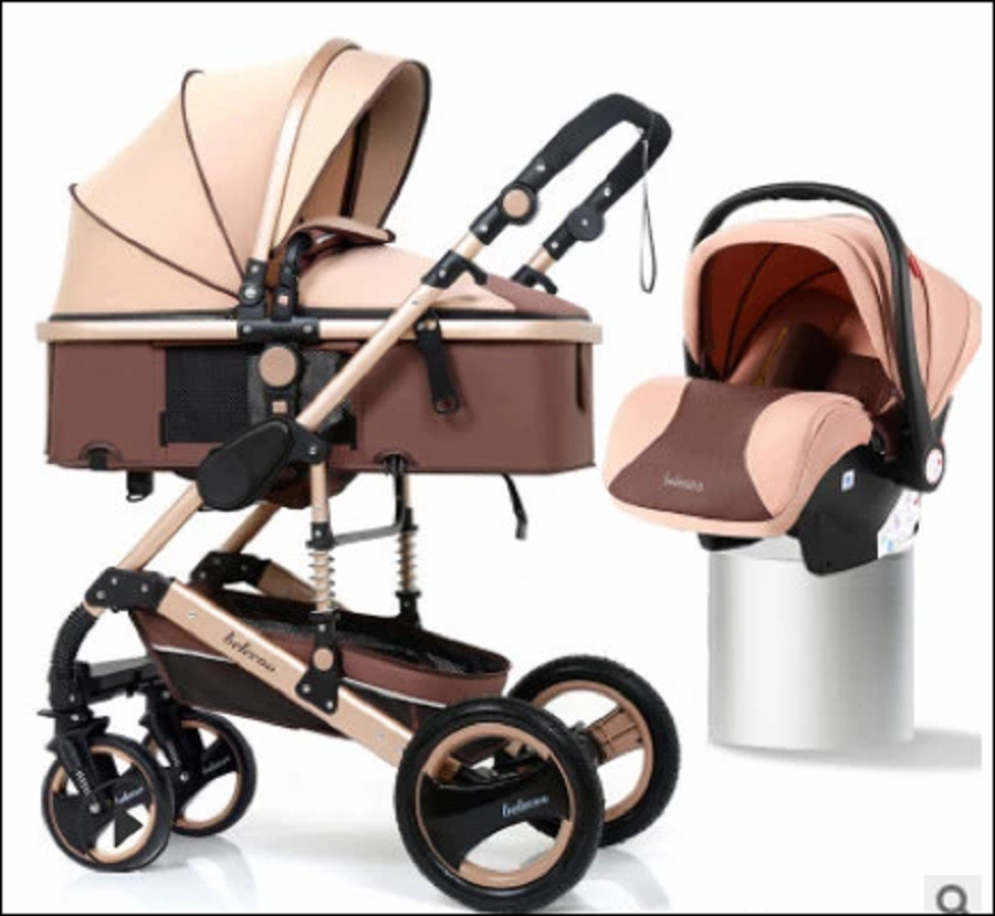 Baby stroller 3 in 1 newborn baby carriage - Khaki | Shop Today. Get it ...