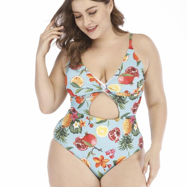 Fruits Mix Plus Size Swimsuit for Women