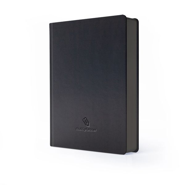 Classic Hardcover MultiPlanner Undated Diary - List Maker / Time Keeper / Note Taker
