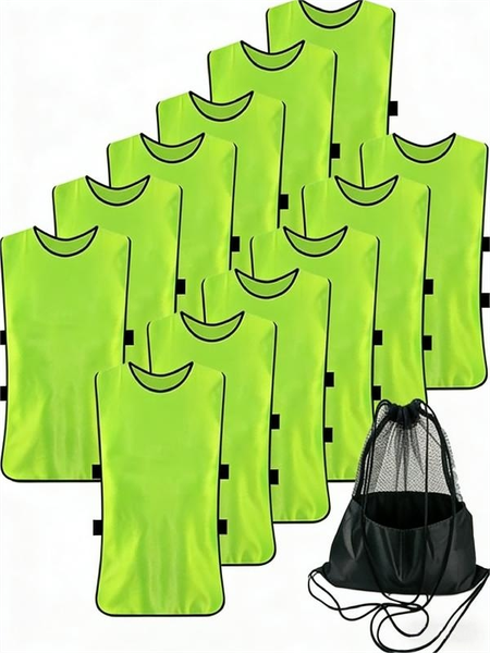 12 Pack Pennies for Soccer Scrimmage Vest Practice Jersey for Adult