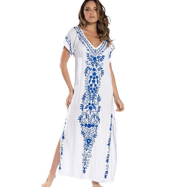 Women's White Tidal Beach Cover-up