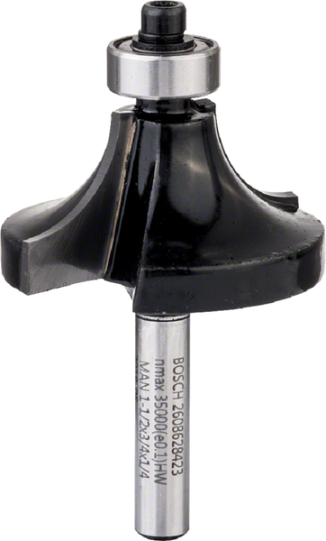 Rounding over bits 1/4", R1 12,7 mm, D 38,1 mm, L 18,6 mm, G 60 mm