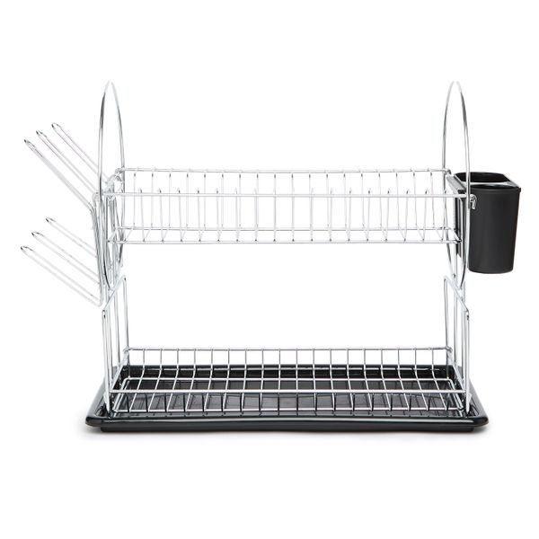 Essentials - Chrome 2-Tier Dish Rack