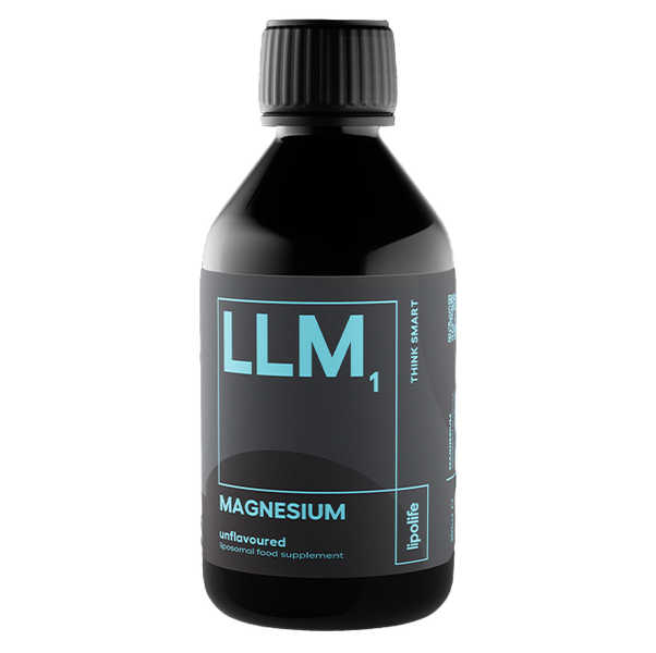 Lipolife - LLM1 - Liposomal Magnesium Bisglycinate - 62.5mg per 5ml - 240ml