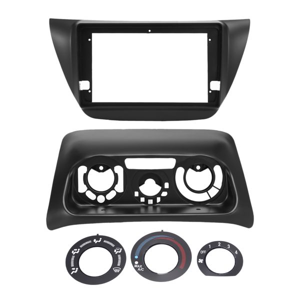 9 Inch Car Fascia for 2000-2010 Lancer Ix 2Din Compatible with Mitsubishi