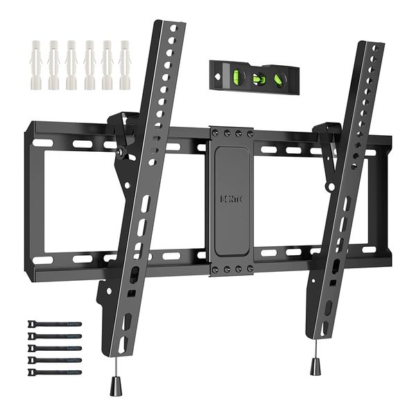 Bontec 37-82" Tilt TV Wall Mount Bracket 60Kg with Level &amp; Cable Ties