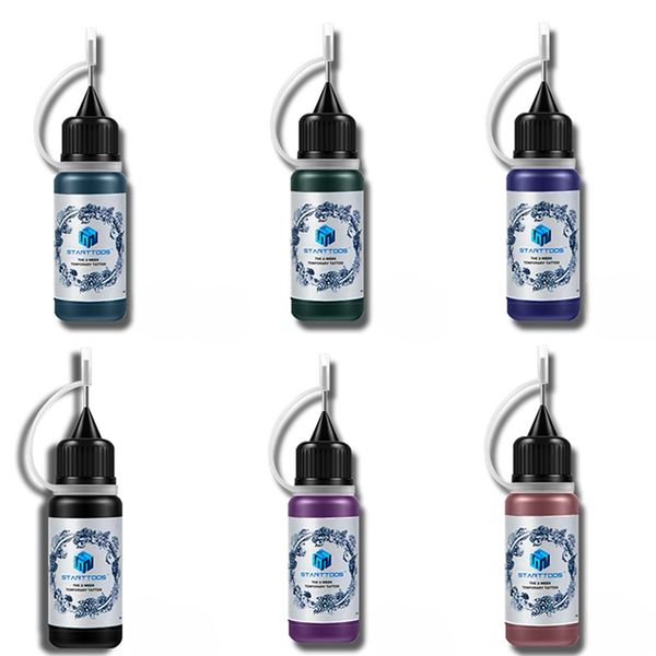 6PCS Henna Tattoo Cream-Pure Plant-Based Waterproof Long-Lasting Body Paint