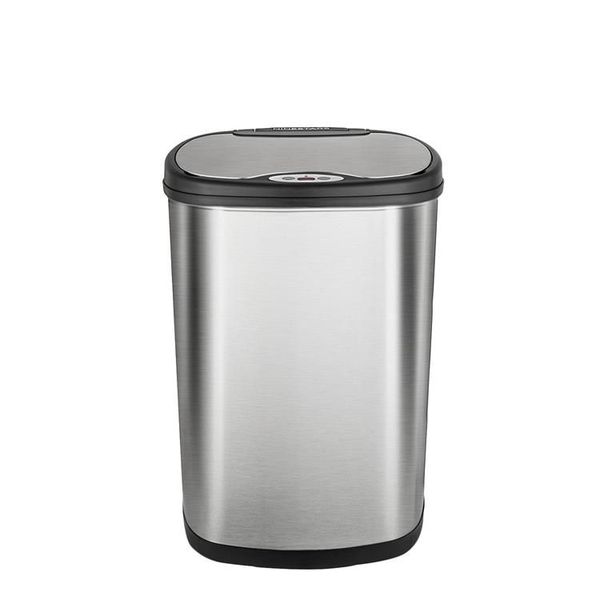 42L Automatic Motion Sensor Touchless Stainless Steel Kitchen Dustbin
