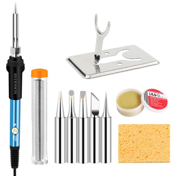 10-in-1 Adjustable Temperature Soldering Welding Iron Kit 60W