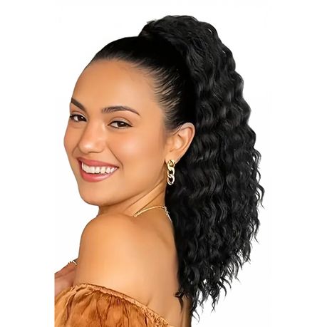 Brazilian Hair Waterwave Ponytail - 20inch Image