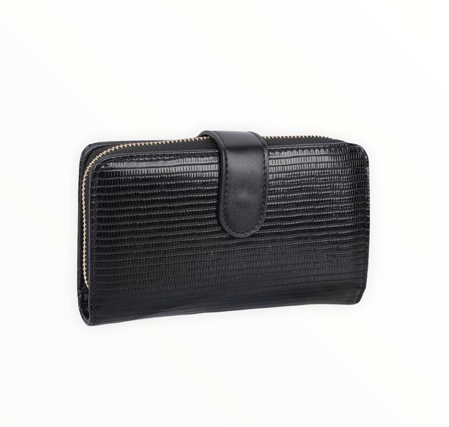 Cross Grain PU Leather Bi Fold Wallet Fold Over Purse with Divider - Q311