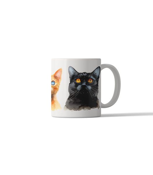 Cat Portrait 11oz DSG43 Printed Coffee Mug Gift