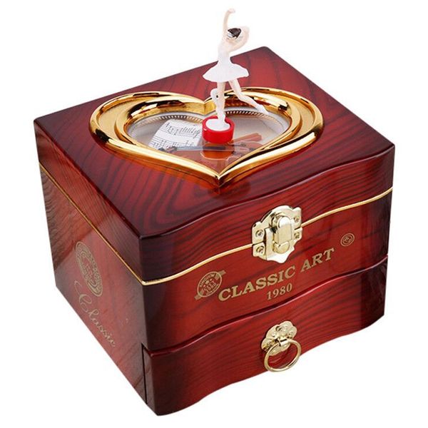 Dancing Music Box Jewellery Box Girls Carousel Hand Crank Music Box
