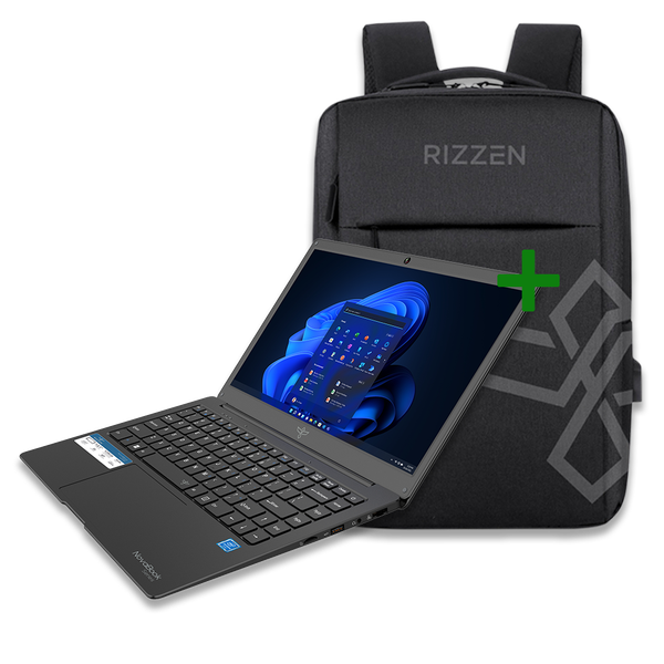 RIZZEN R40 14.1-inch HD Notebook, Windows 11 Pro, 4GB,128GB + Bag