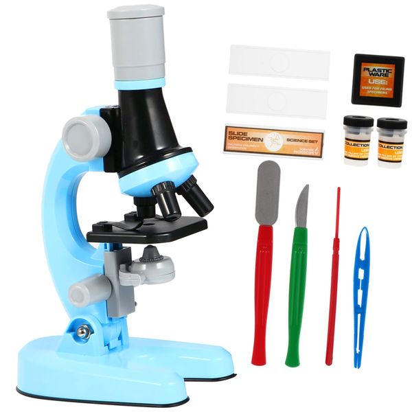 Microscope Science Kit Science Educational Toys 40X-800X Microscopefor Kids